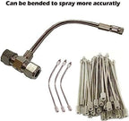5 Pack Flexible Nozzle Extensions, Brass Mist Rod for Outdoor Misting System, Misting Extended Pole 10/24 UNC for Garden, Humidification, Outdoor Cooling, Dust Control(Size:20Inch(50cm)) - Image 3