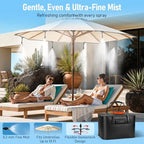 Bonviee 36FT Portable Misters for Outside, 5.8Gal Tank, Pump, 6 Misters - Image 4