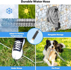 Garden Hose, Water Hose with 10 Function Nozzles, No Kinks, Flexible Hose, Lightweight, Puncture Proof Hose for Yard and Outdoor（52FT） - Image 4