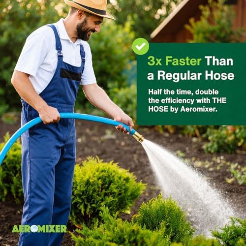 Aeromixer THE HOSE 1 Inch Garden Hose 5 Ft - 2 Pack with Adapter Set - Image 2