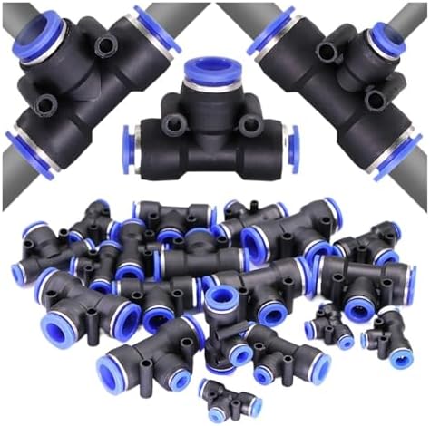 For Variable Diameter For Tee Hose Adapter Slip Lock For Pneumatic Tube Fittings For Quick Insert For DIY For Garden Irrigation For Connect Repair 1 Pcs/5 Pcs(PEG 8mm to 10mm,5 pcs) by Unknown