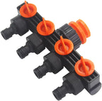 4 Way Hose Splitters, Automatic Watering Water Pipe Linker Garden Water Irrigation Tool, 4 Way Hose Splitter Watering Accessories for Greenhouse, Agriculture - Image 4