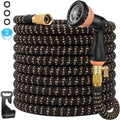 50 ft Expandable Garden Hose - 2026 Latest Leak-Free Water Hose with 10-Pattern Nozzle, 3/4” Solid Brass Fittings, Lightweight No-Kink Flexible, 5 Layer Latex Core 3750D Retractable Expanding Hose by Unknown