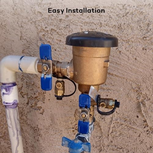 MEASUREMAN 1" Pressure Vacuum Breaker Assembly, Heavy-Duty Bronze Backflow Preventer for Sprinkler & Irrigation Systems, Provides Critical Backsiphonage Protection - Image 6