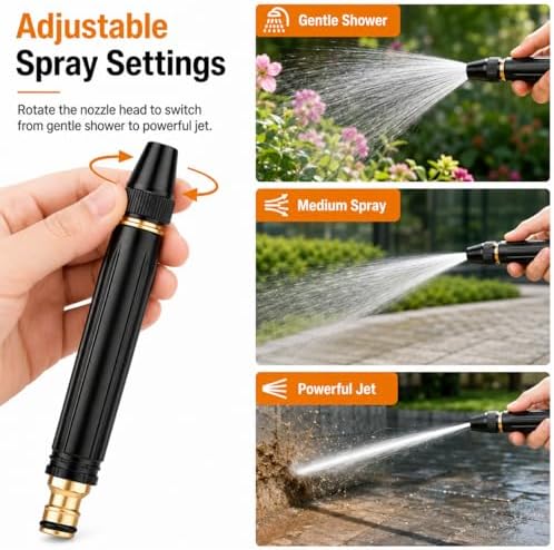 High-Pressure Car Wash Water Gun, 2026 New Car Wash Water Gun Garden Hose Sprayer for Watering Plants and Vegetables, and Car Washing - Image 2