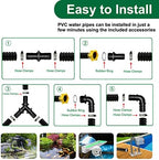 LONGRUN Pond Tubing 1 Inch Diameter, 20.7 Feet Long Corrugated Flexible Hose Pipe with Clamps Pipe Fittings, Pool PVC Tube for Garden Ponds Waterfalls Camping Caravans Filters Drainage Marine - Image 4