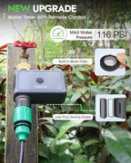 Insoma Remote Control Sprinkler Timer with Brass Inlet & Outlet, Garden Hose Timer Turns Water Off Automatically, Up to 120 Minutes of Run Time, for Faucet, Lawn, Drip, Soaker Hose, IP55 Waterproof - Image 2