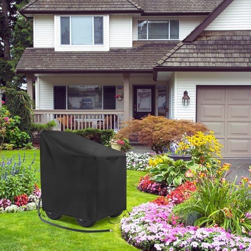 Outdoor Garden Hose Reel Cart Cover Waterproof-37.8x23.6x36in - Image 7