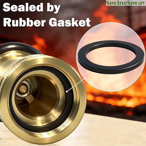 1-1/2" Fire Hose Nozzle Brass NPSH/NPT Fire Nozzle 85GPM 100PSI - Image 5