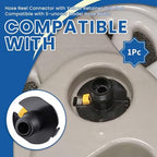 1Pc Hose Reel Inlet Connectors with Yellow Retainer Clip Part - Image 2