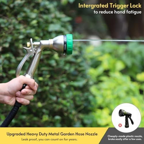 HOSUN 100% Metal Heavy Duty Garden Hose Nozzle Sprayer - Image 5