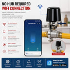 Smart WiFi Water Valve: Auto Shutoff Controller, App & Voice Control No Hub - Image 2