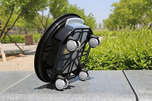 1 Pack 15" Black Plant Caddy with Easy Moving Caster Wheels and a Water Container Round Movable Planter Dolly Trolley Tray Pallet Outdoor Indoor Tree Flower Stand Planter - Image 3