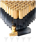 45pcs 10ml Mini Glass Spray Bottles Square Gradient Gold Cap by Newzoll