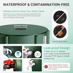 SKM Collapsible Rain Barrel, Anti-Leak 1000D 3-Layer PVC, 53 Gallon, Green - Image 5