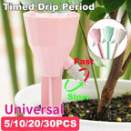 Adjustable Drip Irrigation System, Plant Self-Watering Spike, Auto Flower Water Dripper for Garden, Indoor (White-20PCS) - Image 2