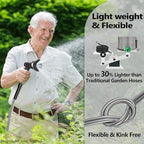 100ft Garden Hsoe - 2026 New 304 Stainless Steel Garden Hose with 3/4'' Fittings – Lightweight, Durable, and Kink-Free, Metal Water Hoses for Gardening - Image 3