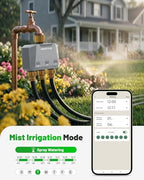 [All-New 2027] 1700FT WiFi Sprinkler Timer 3 Zone with Brass Inlet, Unistyle Smart Hose Timers Compatible Alexa & Google Voice, Water Timer for Garden Hose with Auto & Manual Modes for Garden Lawn - Image 5