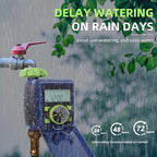 Garden Automatic Water Timer Digital Electronic Solenoid Valve Sprinkler Timer with Rain Sensor Waterproof Controller System - Image 4