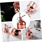 Vintage Plant Spray Watering Bottle 300ml Stainless Steel Golden - Image 2