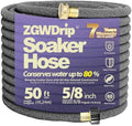 50FT 5/8" Water-Saving Soaker Hose with Solid Brass Connectors, High-Flow Drip Irrigation for Lawn & Landscaping by Unknown