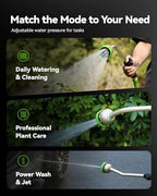 RAINPOINT Watering Wand For Garden Hose, 16 Inch Metal Hose Nozzle Wand with 9 Spray Patterns, Long Hose Sprayer For Hanging Baskets, Shrubs,Lawn - Image 5