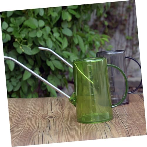 2pcs 1000ml Long Spout Watering Can with Scale, Stainless Steel - Image 2