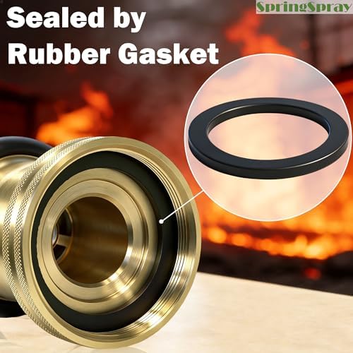 2 Inch Fire Hose Nozzle Brass NPSH/NPT Nozzles 108GPM 100PSI - Image 6