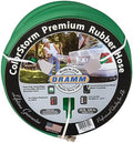 Dramm ColorStorm Premium Rubber Garden Hose – 50 ft Heavy Duty 5/8" Water Hose – Kink Resistant, Crush-Proof Nickel-Plated Couplings – Made in USA - Green by DRAMM