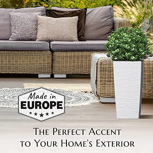 Mueller Janska M-Resin Heavy Duty Tall Planter, Indoor/Outdoor - Image 4