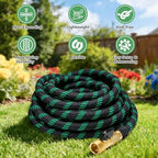 50 FT Non-Expanding Garden Hose, 2026 New Upgrated Non-Expandable Garden Water Hose - Ultra-Light & Flexible Burst-Resistant, Kink-Free Garden Hoses, All-Weather Use for Lawns, Gardens,Outdoor - Image 2
