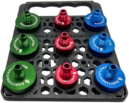 Arbiter Backflow Quick Connect Test Fittings (Aluminum, Complete Set of 9 Fittings in a Holder) - Image 2