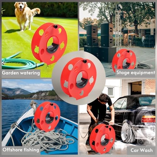 Homeon Wheels 100 ft Extension Cord Storage Reel, Impact-Resistant - Image 6