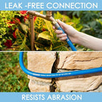 5/8 IN. × 50FT. Heavy Duty Rubber Garden Hose, High Flow 5/8" I.D. Brass Fitting No Memory Durable Heavy Duty Water Hose for Watering, Irrigation, Water Transfer Pump - Image 6