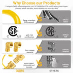 1675KIT48 Commercial Gas Hose, Gas Line Hose Quick Connect - Image 3