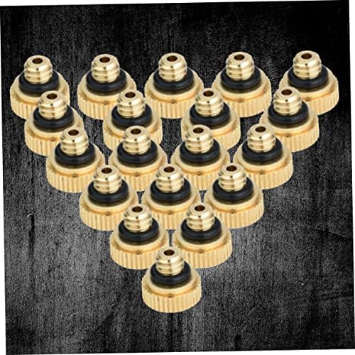 POPETPOP 96pcs Air Atomizing Nozzle Brass Misting Nozzles for Cooling System Low Pressure Self-Sealing Lead - Image 5