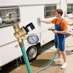 U.S. Solid 3/4 in GHT RV Water Pressure Regulator, Handwheel-Adjustable Lead-Free Brass Valve with 0-160 psi Gauge and Inlet Filter, for RV Camper Trailer and Garden Hose - Image 7