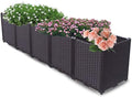 YSUEFIJO Raised Garden Bed Planter, Planters for Outdoor Plants, Elevated Garden Boxes Plant Pots, Grow Herbs and Vegetables Outdoors, Easy to Install by WELCOMETOYSUEFIJO