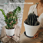 6 Pack Plant Saucer 12 14 16 18 20 22 Inch Plastic Plant Tray, Sturdy and Durable Flower Pot Container Accessories Plant Pot Saucers for Indoor and Outdoor (22 Inch, Black) - Image 6