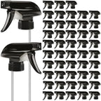 Eco-Friendly Trigger Spray Nozzles – All Plastic, No Metal Spring, 3 Spray Modes, Fits 8oz & 16oz Spray Bottles for Home & Garden (Back-48 Pack) by Qualitymeansyouandme