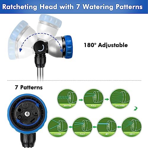RESTMO Long Telescopic Watering Wand for Garden Hose, 36”-60” Garden Wand - Image 4