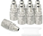 GASHER 12PCS 1/4-Inch Male Industrial Coupler,1/4 Basic Flow Quick Connect Air Coupler by GASHER