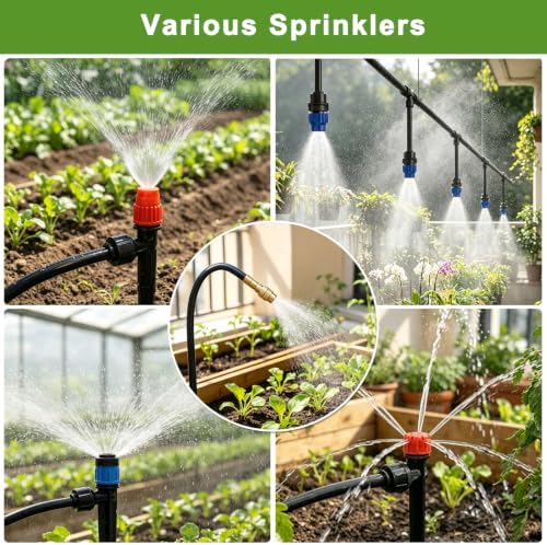 240FT Drip Irrigation System Kit,Quick-Connect Garden Watering System - Image 4