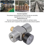 Water Pressure Reducing Valve, Stainless Steel Pressure Reducing Valve, Hose Pressure Regulator for Regulating The Pressure of Homemade Beer - Image 2