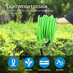 DEWENWILS Garden Hose 50 ft x 5/8", Water Hose with Swivel Handle, Heavy Duty, Lightweight, Flexible Hose for Plants, Car, Yard, 3/4 Inch Solid Fittings, Drinking Water Safe HHGH50A1 - Image 5