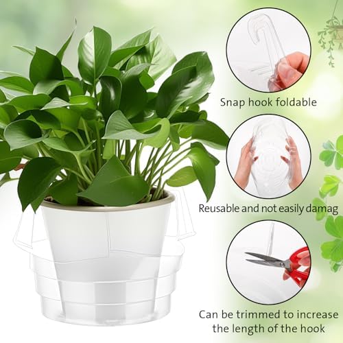 Baderke 12 Pcs Hanging Plant Water Catcher Tray,6 8 10 12 Inch - Image 3