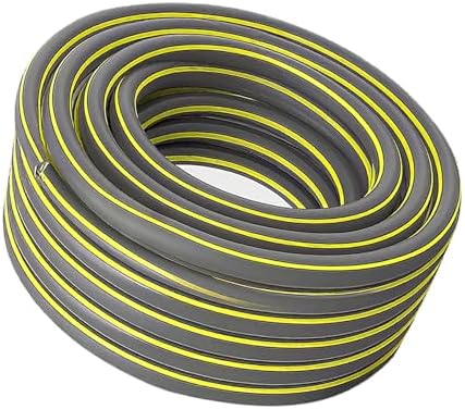Garden Hose with Fittings for Irrigation Flexible Kink Free Water Hose for Balcony Patio Outdoor Gardening and Car Washing Gray-4-points 50m by Unknown