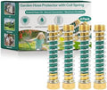 Garden Hose Protector with Coil Spring – Brass 3/4 in GHT, 4 Pack by Unknown