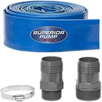 Superior Pump 99622 Lay-Flat Discharge Hose Kit, 2-Inch by 25-foot by SuperiorPump