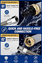 2026 Upgraded Jet Nozzle Power Washer for Garden Hose Includes 2 High-Pressure Nozzles 2× Rubber O‑ring seal 1x plumber's tape and Quick Connectors | Hydro Jet High Pressure Washer Tools - Image 3